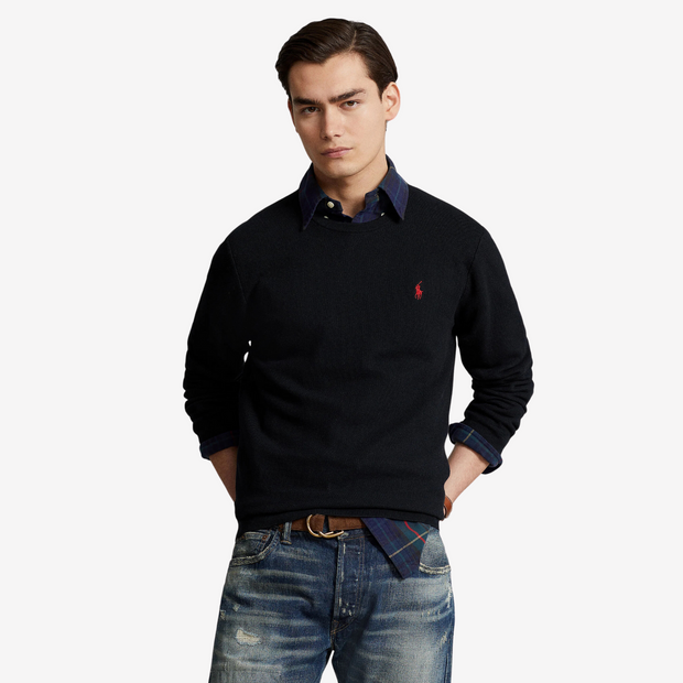 Polo Ralph Lauren TEXTURED COTTON CREWNECK SWEATER - Jumper
