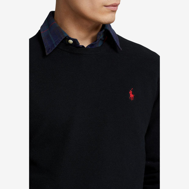 Polo Ralph Lauren TEXTURED COTTON CREWNECK SWEATER - Jumper