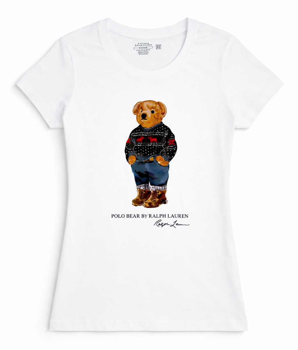Bear graphic Cotton T-shirt