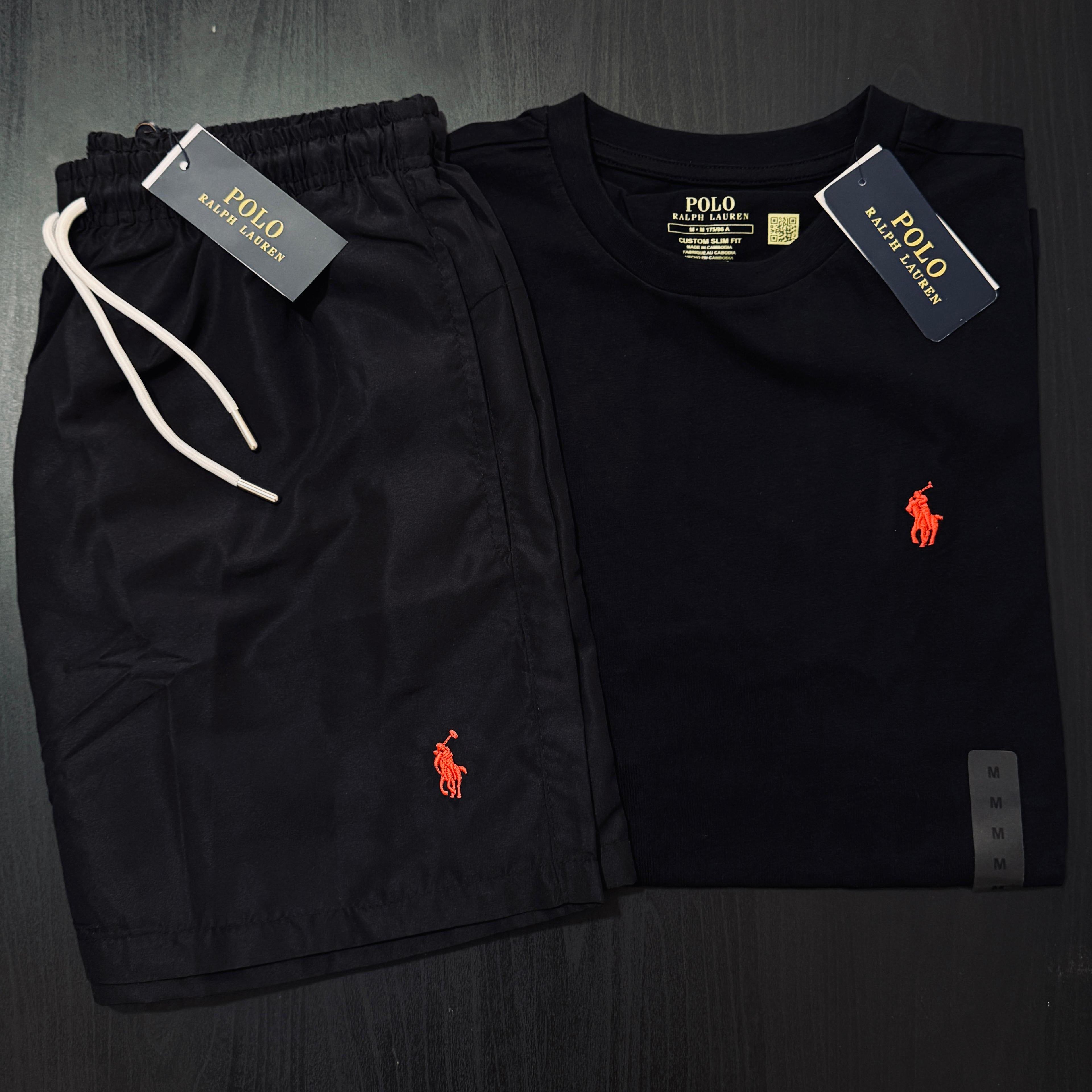 Black Tee & Swim Pack (Unisex)