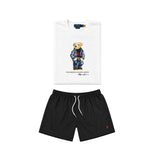 White bear t-shirt combo shorts (Unisex)