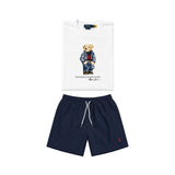 White bear t-shirt combo shorts (Unisex)