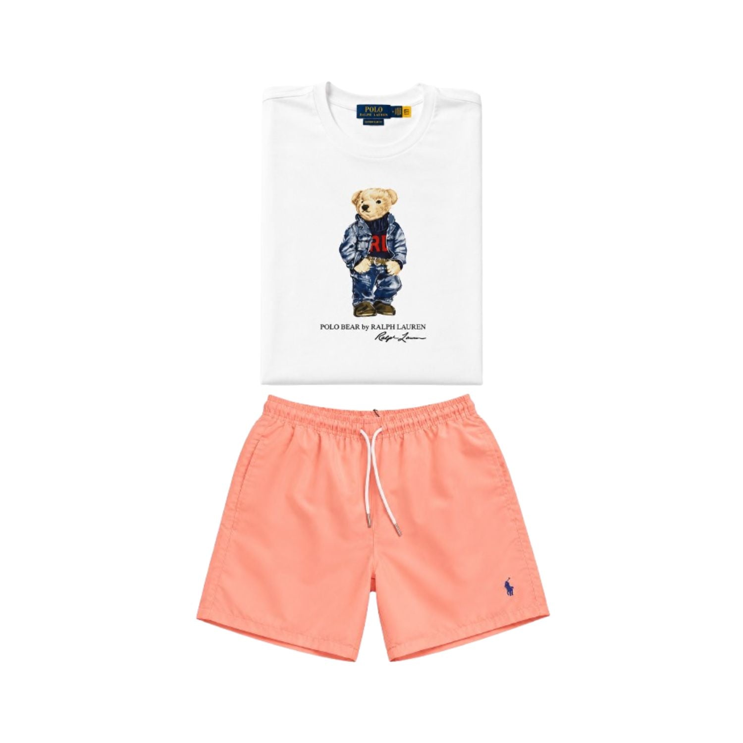 White bear t-shirt combo shorts (Unisex)