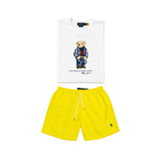 White bear t-shirt combo shorts (Unisex)