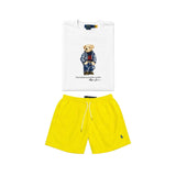White bear t-shirt combo shorts (Unisex)