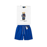 White bear t-shirt combo shorts (Unisex)
