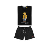 Black bear t-shirt combo shorts (Unisex)