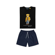 Black bear t-shirt combo shorts (Unisex)