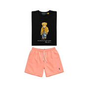 Black bear t-shirt combo shorts (Unisex)