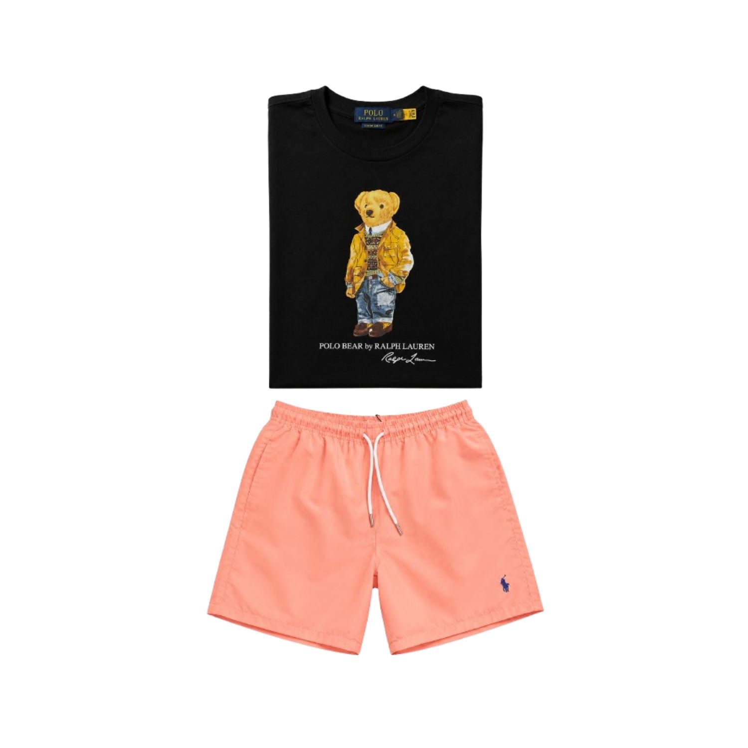 Black bear t-shirt combo shorts (Unisex)