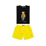 Black bear t-shirt combo shorts (Unisex)