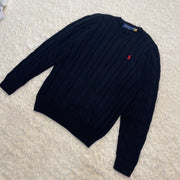 Cable-Knit Cotton Sweater