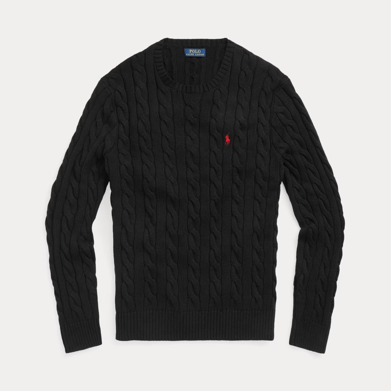 Cable-Knit Cotton Sweater