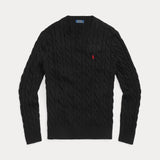Cable-Knit Cotton Sweater