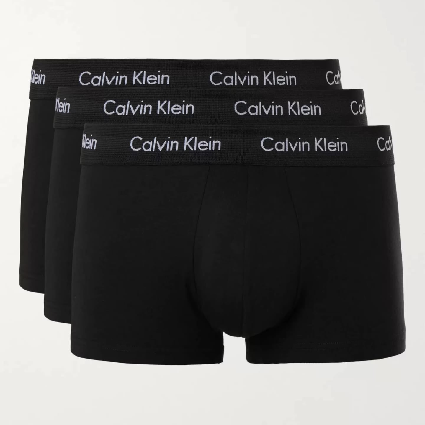Trunks 3 Pack - Cotton Stretch ( Black )