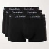 Trunks 3 Pack - Cotton Stretch ( Black )