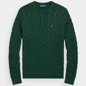 Cable-Knit Cotton Sweater