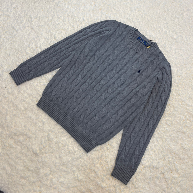 Cable-Knit Cotton Sweater