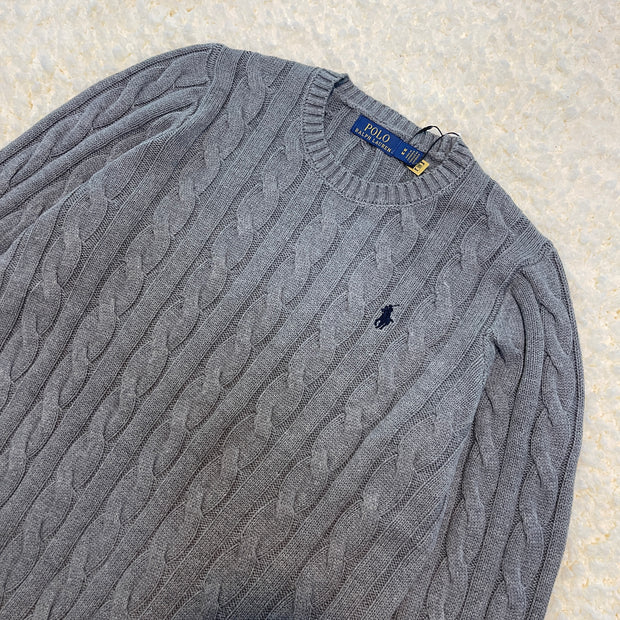 Cable-Knit Cotton Sweater