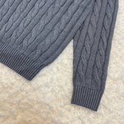 Cable-Knit Cotton Sweater
