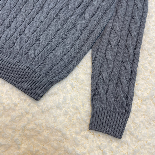 Cable-Knit Cotton Sweater