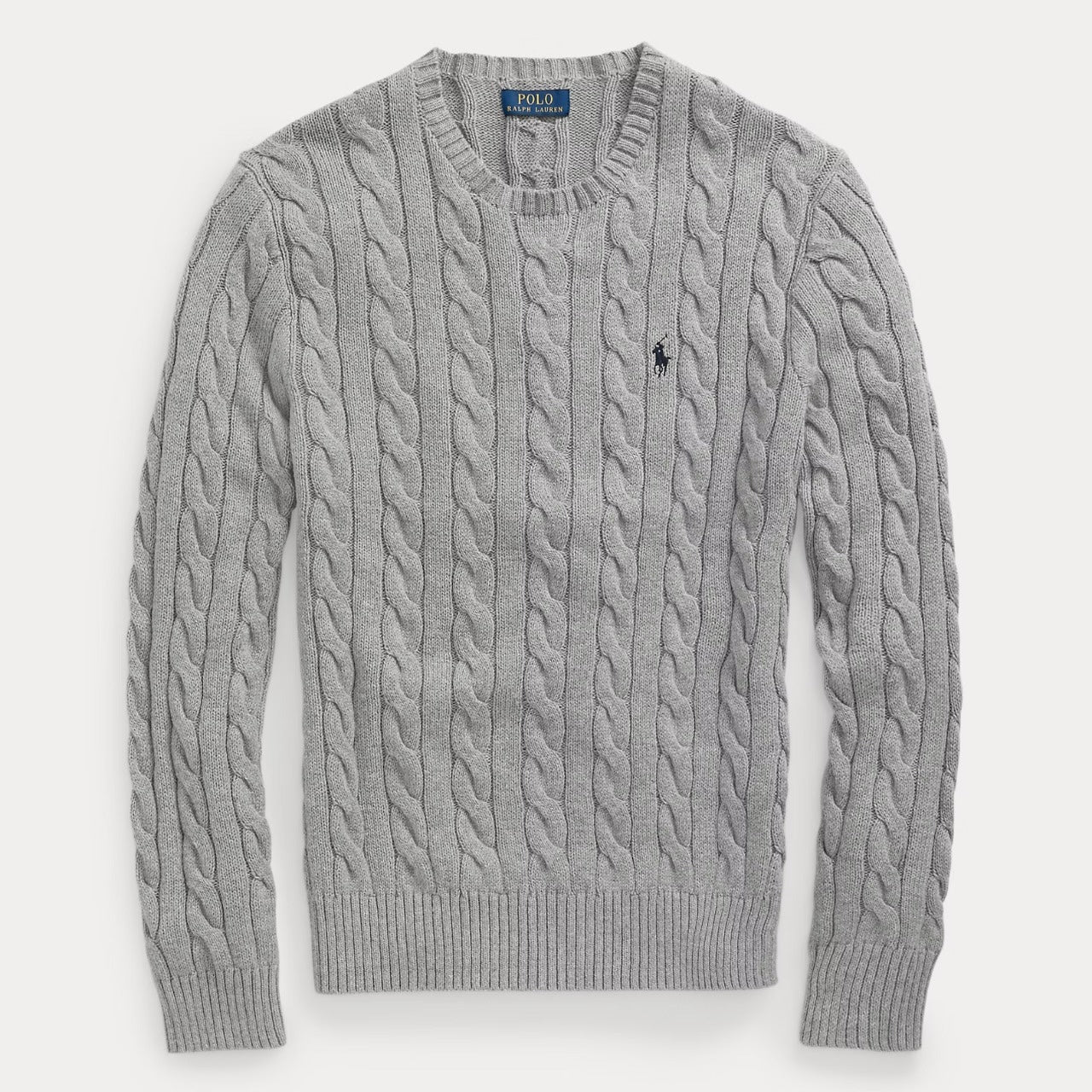 Cable-Knit Cotton Sweater