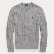 Cable-Knit Cotton Sweater