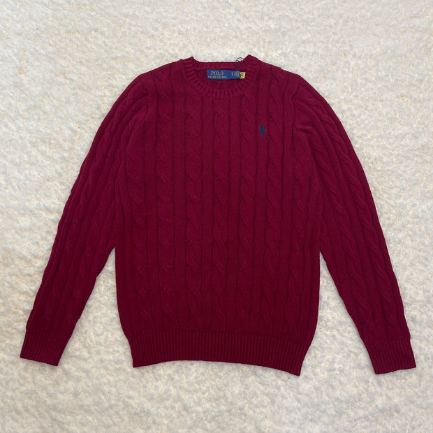 Cable-Knit Cotton Sweater