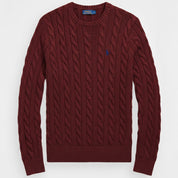 Cable-Knit Cotton Sweater