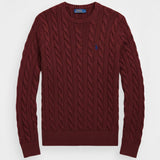 Cable-Knit Cotton Sweater
