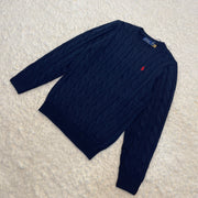 Cable-Knit Cotton Sweater