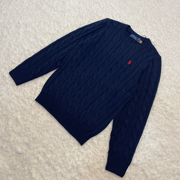 Cable-Knit Cotton Sweater