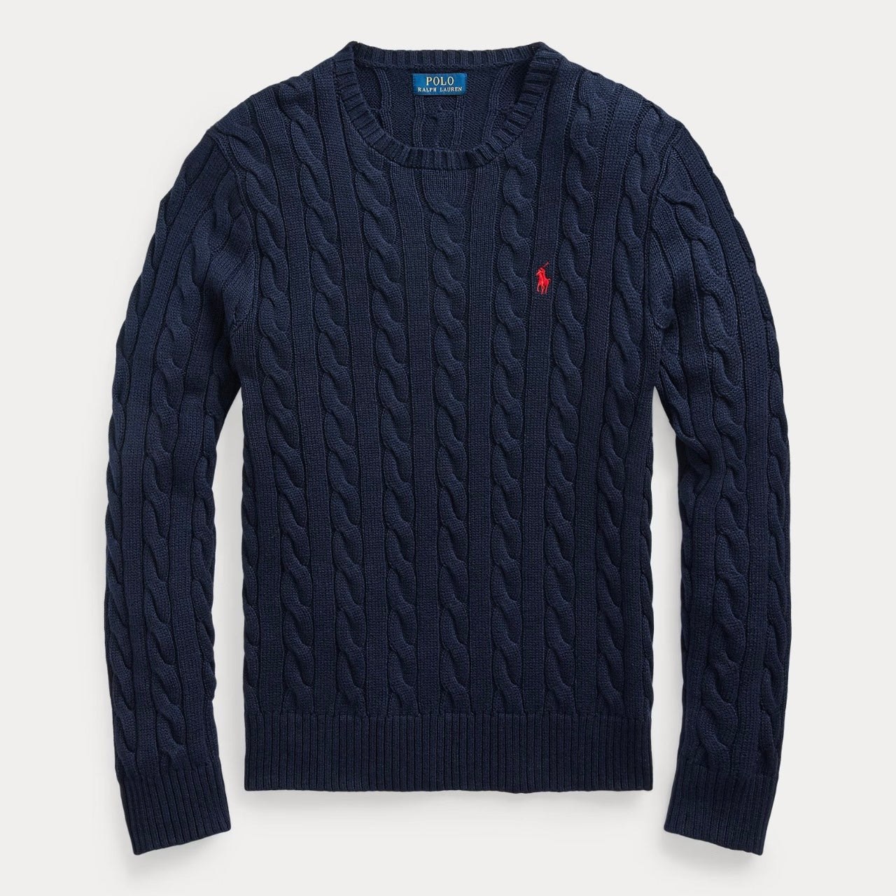 Cable-Knit Cotton Sweater