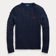 Cable-Knit Cotton Sweater