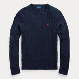 Cable-Knit Cotton Sweater