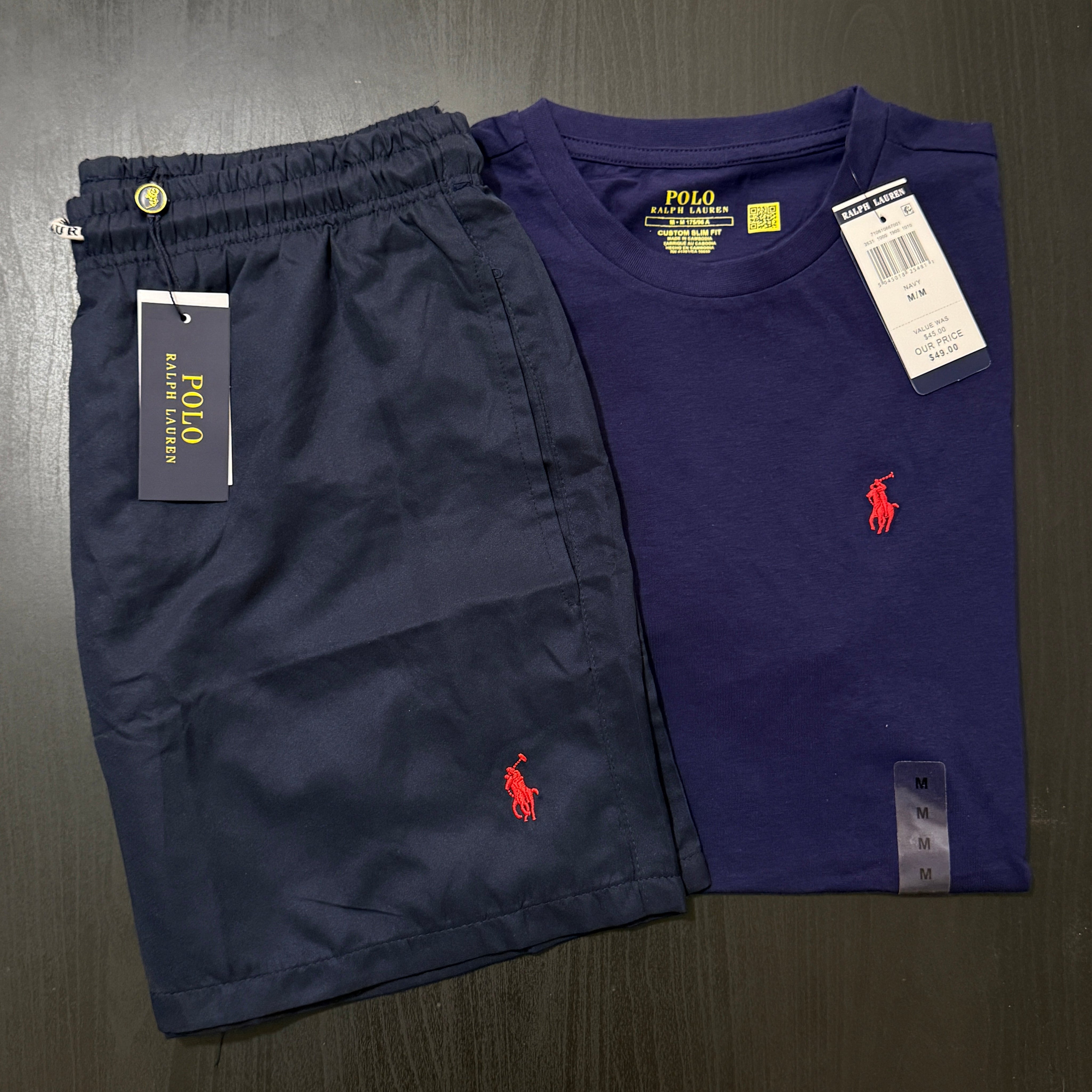 Navy Tee & Swim Pack (Unisex)