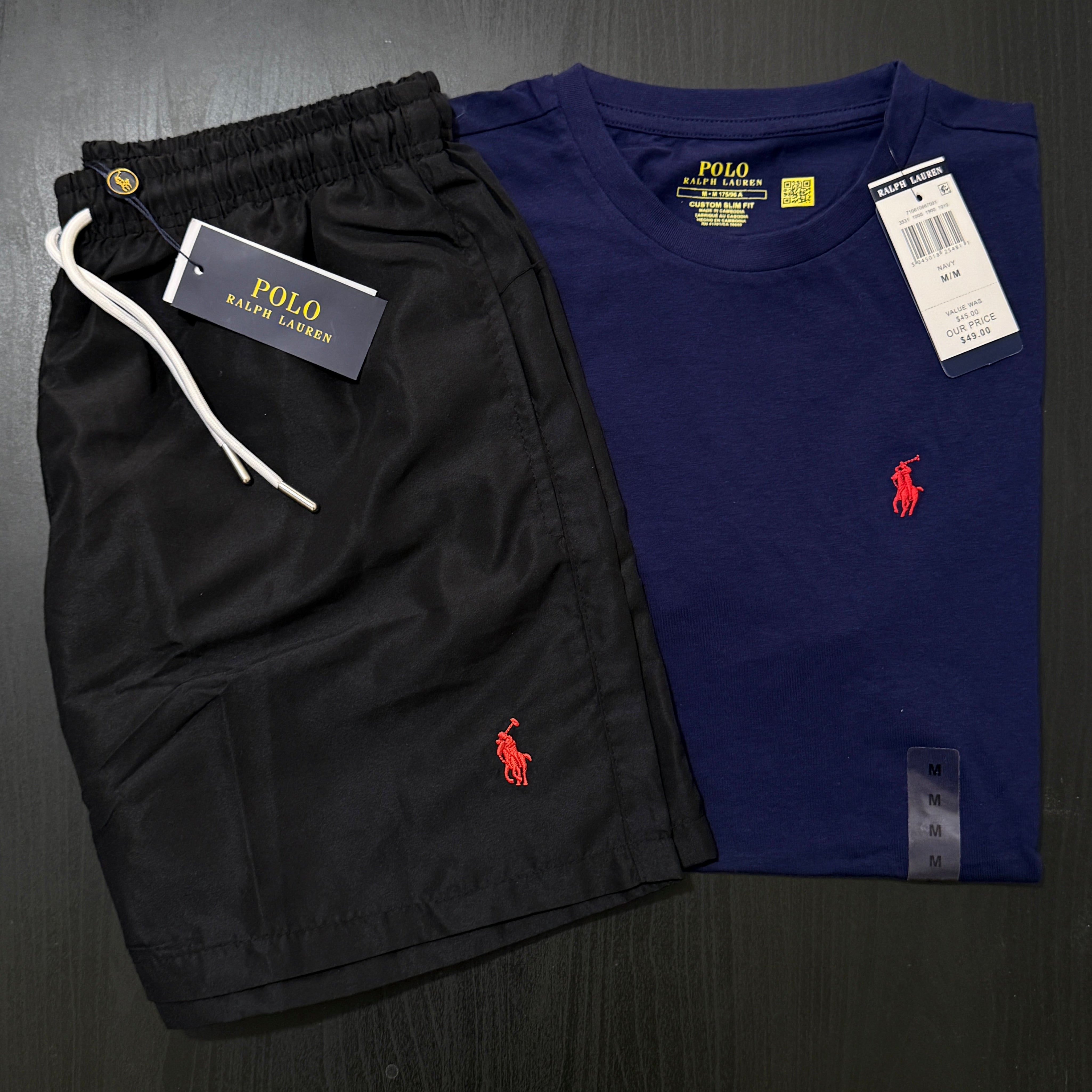 Navy Tee & Swim Pack (Unisex)