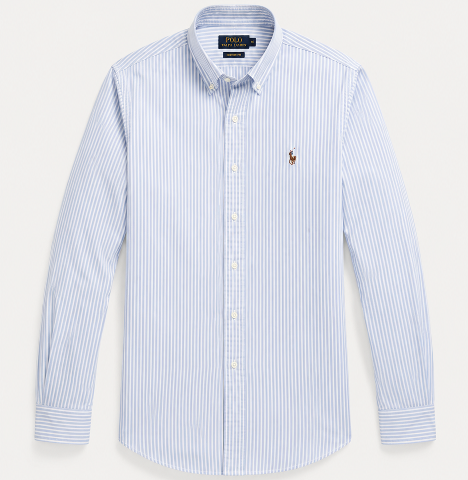 Polo Ralph Lauren Men’s Custom Fit Striped Oxford Shirt