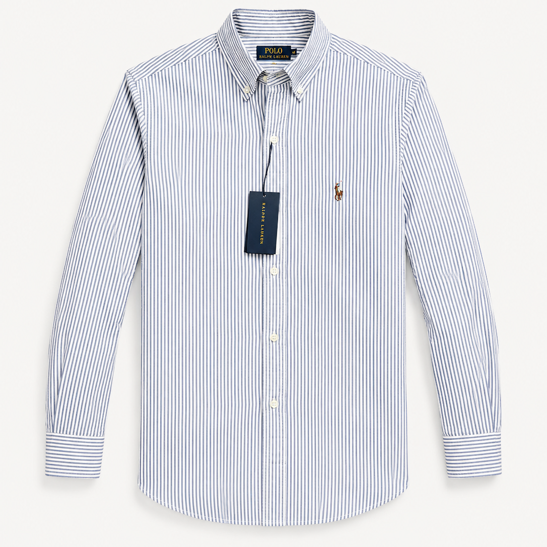Polo Ralph Lauren Men’s Custom Fit Striped Oxford Shirt