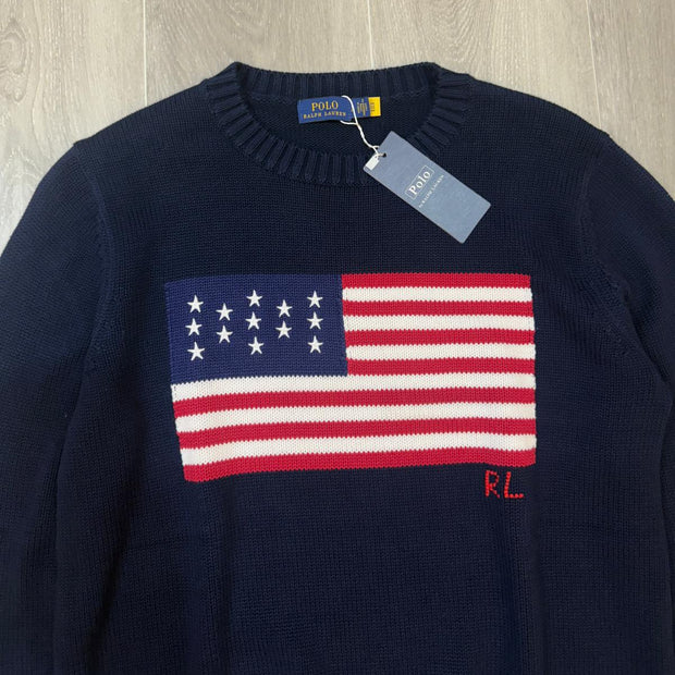 Polo Ralph Lauren Unisex The Iconic Flag Sweater