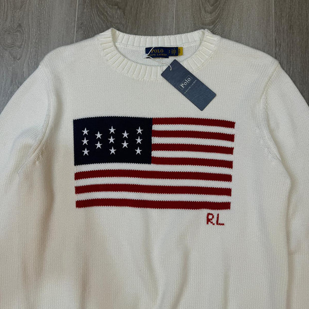 Polo Ralph Lauren Unisex The Iconic Flag Sweater