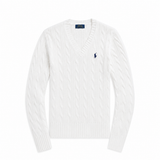Cable-Knit V-Neck Women Sweater