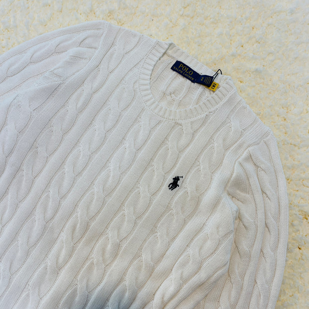 Cable-Knit Cotton Sweater